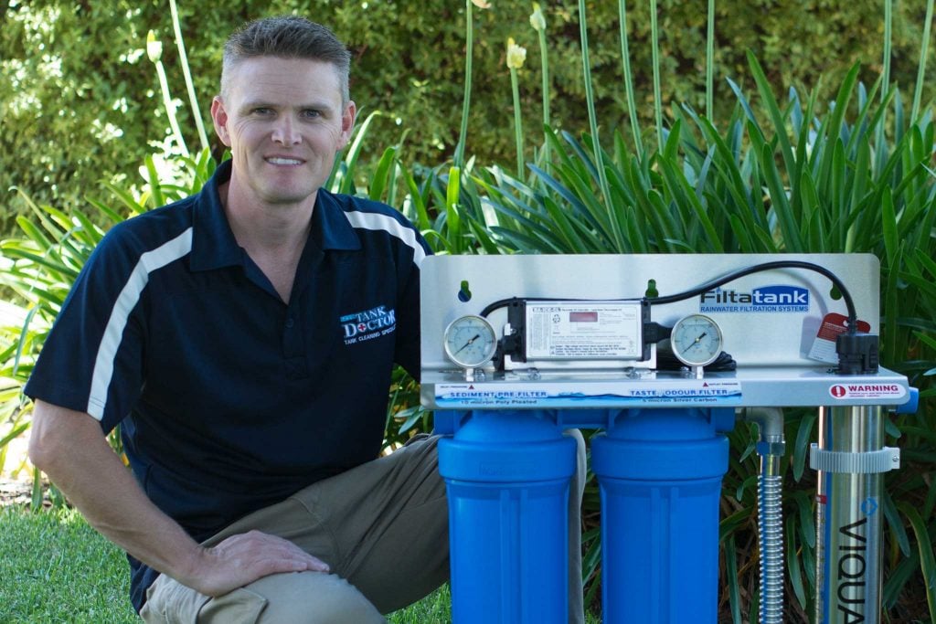 Dave-with-FT-2000UV-rainwater-filtration-system-low